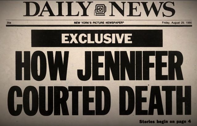 "How Jenny Courted Death" headline